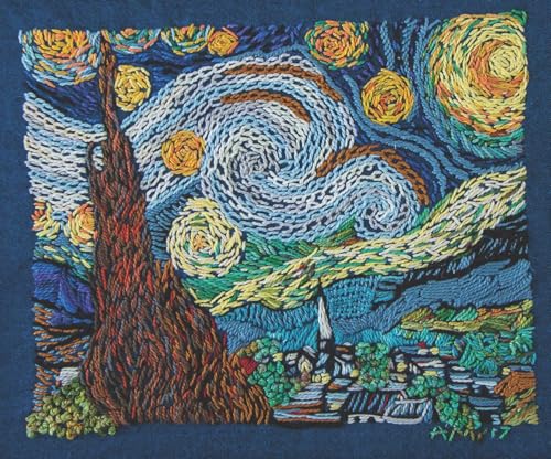 Stitch a Masterpiece: 25+ Iron-On Embroidery Designs from Famous Artists; van Gogh, Monet, Renoir, Cézanne & more