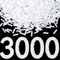 XIANNVXI 3000pcs Pearlescent White Glass Bugle Beads - color: Pearlescent White