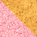 John Bead 25g Cylin Beads Pink Neon Glow in Dark AB 11/0 Glass Cylindrical Seed Beads for Jewelry Bracelets Necklaces Earrings Making Embroidery - color: Pink Neon Glow in Dark AB