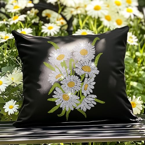 1 Pc Flower Iron on Rhinestones Transfer, Daisy Flower HotFix Iron on Patch Transfer Decals Floral Crystal Heat Transfer Clothing Repair Decor for T-Shirt Hat Jacket Decor DIY Accessories - style: Daisy Flower