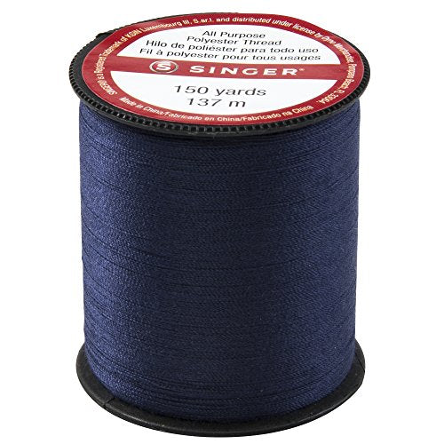SINGER 60013 All Purpose Polyester Thread - color: Navy, size: 1- Pack