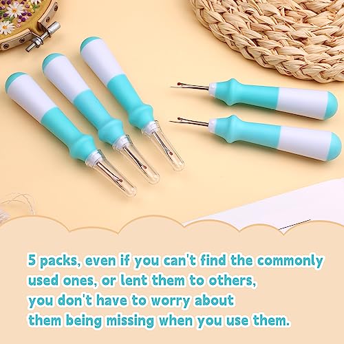 Seam Ripper, 5 PCS Green Seam Rippers for Sewing, Stitch Remover Tool - color: Green