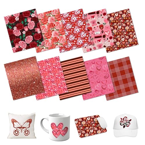 HTVSTD Rose Sublimation Transfer Ink Paper 10 Sheets 12 * 10in - color: Lace-10