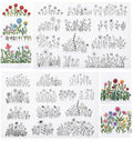 25 Pcs Embroidery Transfer Patterns, Embroidery Patterns
