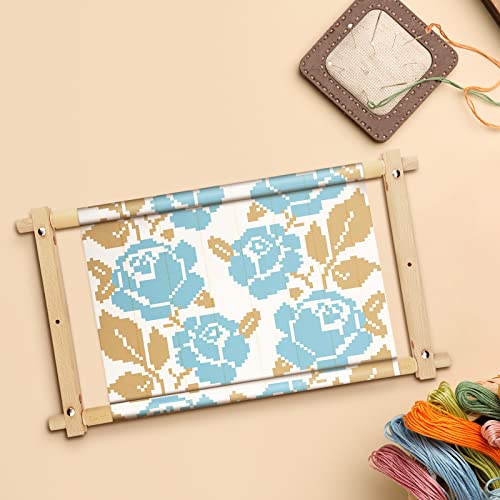 Needlepoint Embroidery Tapestry Scroll Frame Cross Stitch Frame Wooden