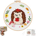 Louise Maelys Hedgehog Embroidery Kit, Cross Stitch Kit for Beginner - color: Hedgehog