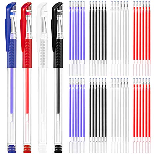 Outus 8 Pcs Heat Erasable Pens Fabric Marking with 56 Refills Quilting - size: 64 Piece Set
