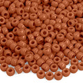 Pony Beads Bulk 1100 Pcs, Brown, Plastic, Barrel Shaped, 6x9mm, Perfect for Jewelry Making, Bracelets, Hair Beads - color: 1100 PCS Brown