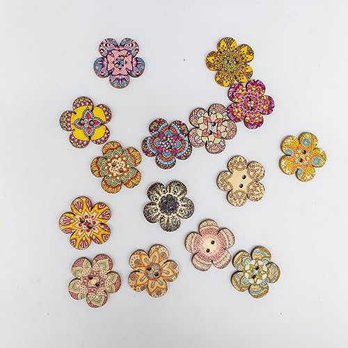 4 Pieces Retro Painted Small Flowers Needle Minder，Magnetic Pin Holder for Cross Stitch, Needlework and Embroidery Accessories，Magnetic Needle Nanny