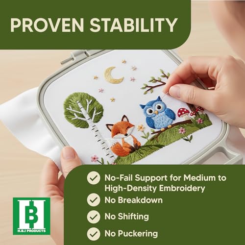HBI Cut Away Embroidery Stabilizer Roll, 2.5 oz Medium, 10 in x 50 yd - size: 10” x 50 Yds