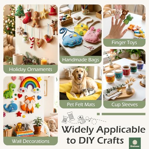 Cream Blush Soft Felt Sheets for Crafts, 12" x 12", 1.6mm Thick, 2 Pcs - color: Cream Blush