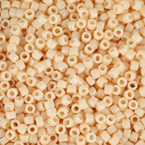 Miyuki Delica Seed Beads - color: DB2351 - Opaque French Vanilla