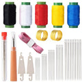 42 Pcs Sewing Tool Set, Big Eye Steel Sewing Needle Kit, Includes Needles, Threader, Ripper, Tape Measure & More, Complete Hand Sewing Set for Beginners, Craft Enthusiasts & Daily Use