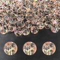 10mm Hand-Drawn Glass Beads Bulk 160pcs Yellow Pink Round - color: Yellow&Pink 10mm