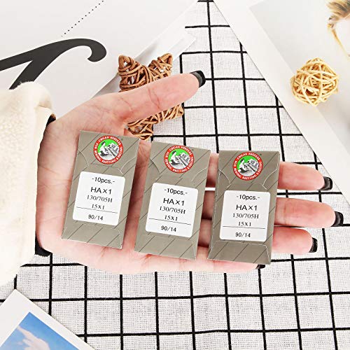 30PCS Embroidery Machine Needles Size 90/14, Household Sewing Machine Needles for Brother Sewing Machine1 - style: Size 90/14
