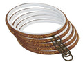 5 Pieces 6 inch Round Embroidery Hoops, Imitated Wood Hoop Embroidery Frames for Display, Cross Stitch Embroidery Round Hoops Arts Decoration