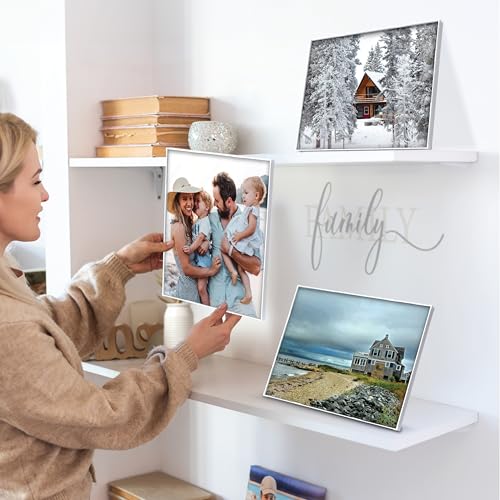 MANTELLO ESSENTIALS 8 x 10 Photo Frame Set, 8 x 10 White Picture Frames, Front Loading Picture Frames 8x10, Set of 6 - color: White, size: 8x10 - 6 Pack