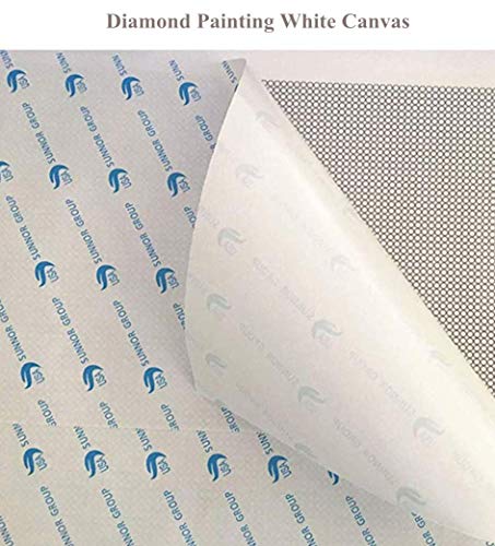 5Pcs/Lot 20x20CM Diamond Painting Canvas with Glue, Round/Square Blank Grid Canvas Empty for Customized Projects - size: Select