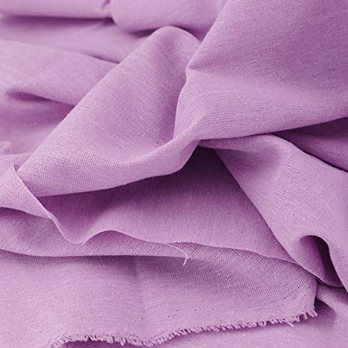 Rose Flavor Pre-Cut Quilting Linen Fabric,Craft Cloth,DIY for Sewing Crafting 60" by 1 Yard(Violet) - color: Voilet