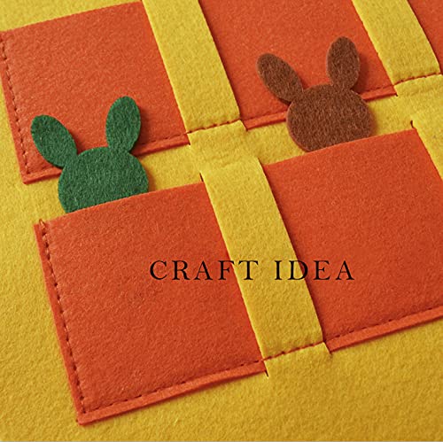 YYCRAFT Stiff Felt Sheets Thick Felt 9 Inch X 12 Inch - 12 Pcs Pack, Bright Yellow - color: Bright Yellow