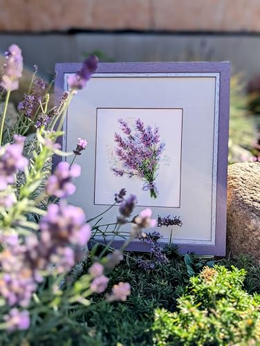 RIOLIS 1607 Bouquet with Lavender Counted Cross Stitch Kit 6 x 7 in