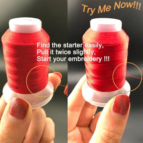 New brothread 40 Colors Polyester Embroidery Machine Thread Kit