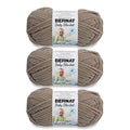 Bernat Baby Blanket Baby Sand Yarn - 3 Pack of 100g/3.5oz - Polyester - 6 Super Bulky - 72 Yards - Knitting/Crochet - color: Baby Sand, size: 3 Pack, style: Baby Blanket