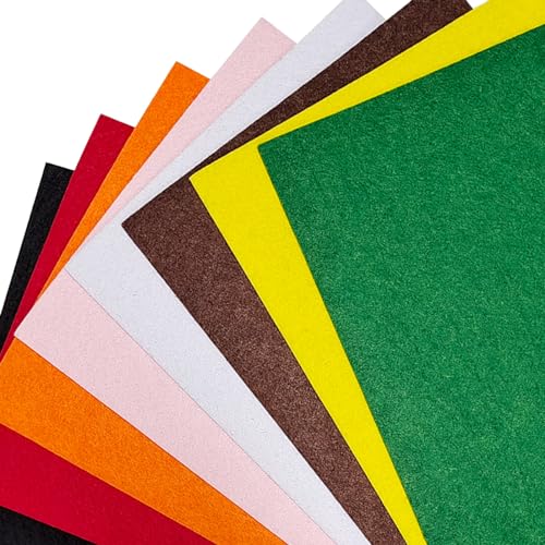 Jtnohx Stiff Felt, 2mm Thick Felt Sheets for Crafts, 8"x12" Hard Felt Fabric Squares 8Pcs for DIY Projects (Christmas Series) - color: Christmas Series