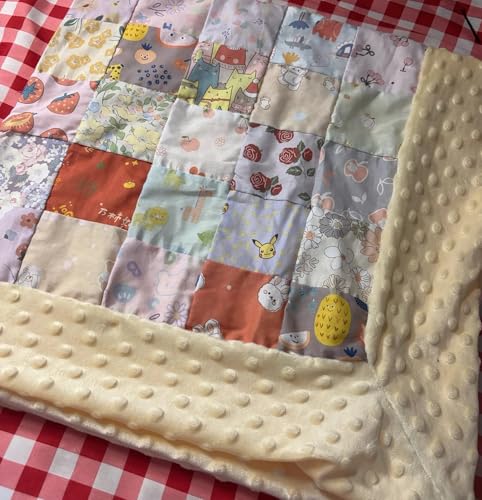 Cotton Fabric DIY Making Supplies Quilting Patchwork Fabric Fat Quarter Bundles DIY for Quilting Cotton Patchwork Cushions (20 x 20 inches, Flower Geometry Yellow) - size: 20 x 20 inches