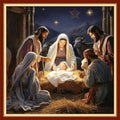 Funxvoot Stamped Cross Stitch Kits Beginners Full Range of Embroidery Kits for Adults 11CT Embroidery Patterns Needlepoint Kits Printed Cross Stitch Kits - (Nativity 18x18 inchs) - color: Cross Stitch Kits 11