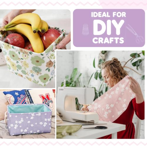 Aubliss 8pcs Fat Quarter Fabric Bundles (100% Cotton - 20'' x 20'') - color: Pastel