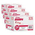 Ever Ready First Aid Porta Sharps Transportable Sharps Container with Locking Mechanism - 24 Count (Pack of 4) - size: 24 Count (Pack of 4)