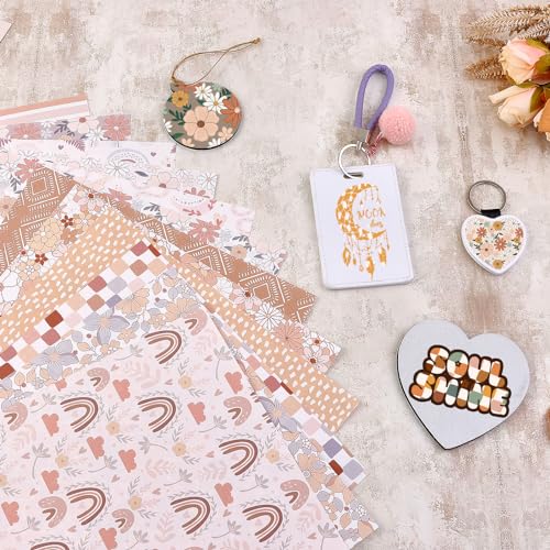 HTVSTD Bellis Perennis Sublimation Transfer Ink Paper 12pcs 12*10in - color: Boho-12
