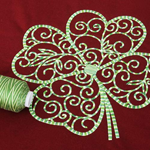 ThreadArt Multicolor Cotton Thread, 600M 40/3, Summer Greens 0501 - color: Summer Greens