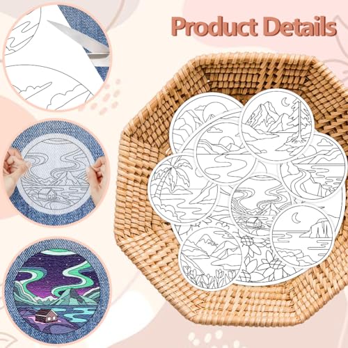 Peacoblue Beautiful Scenery Stick and Stitch Embroidery Patterns - color: Beautiful Scenery
