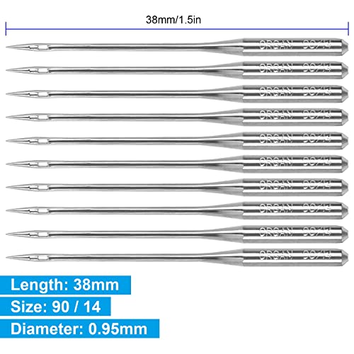 30Pcs Embroidery Needles for Brother Size 90/14 130/705H HAx1 Embroidery Machine Needles Sewing Needles for Brother Embroidery Machine (3 Pack of 10 Needles) - style: 30pcs- 90/14