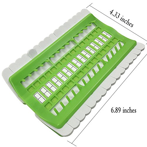 D&D Floss Organizer Embroidery Kit Cross Stitch Tool, 30 Positions Thread Organizers, Plastic & Foam, Green - color: green