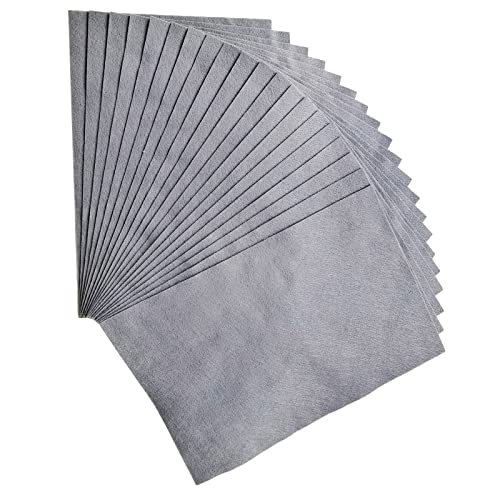 Jtnohx Color Felt Fabric Soft Felt Sheets for Crafts Grey 20Pcs 8"x12" - color: Grey