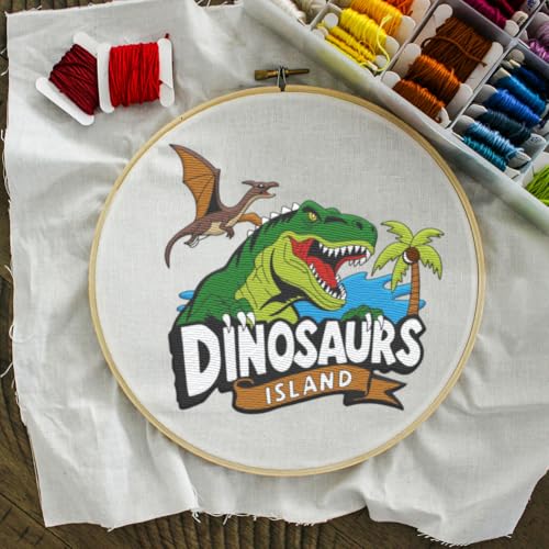38Pcs Fierce Dinosaur Water Soluble Sewing Stabilizers