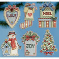 Design Works Crafts Country Christmas Counted Cross Stitch Ornament Kit - Set of 6