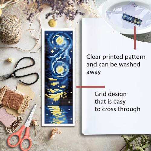 ORIGACH 6 Pack Universe Starry Night Cross Stitch Kit - style: Universe Starry Night