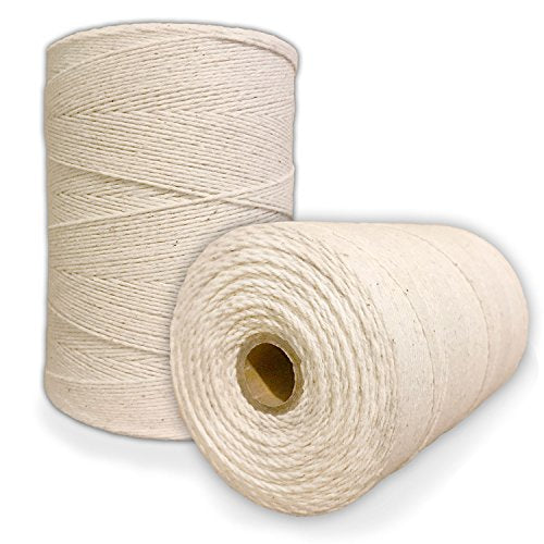 Durable Loom Warp Thread (Natural/Off White), One Spool, 8/4 Warp Yarn (800 Yards), Perfect for Weaving: Carpet, Tapestry, Rug, Blanket or Pattern - Warping Thread for Any Loom - color: Natural