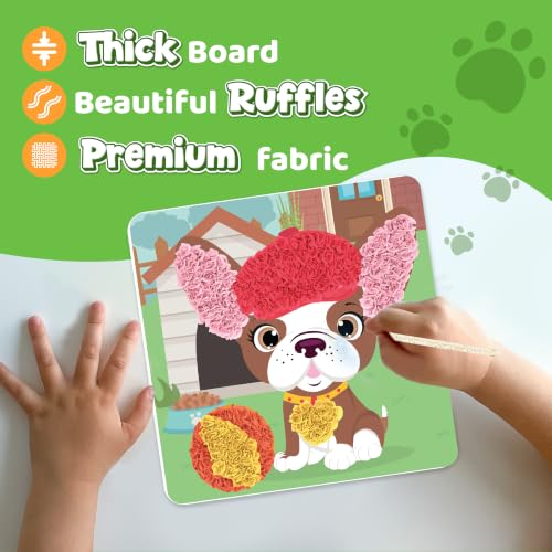 jackinthebox Poke Art Pets Crafts Kits for Children, Gifts Toys, Ages 4-8 - style: Pets