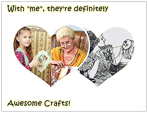 Awesocrafts Unstamped Cross Stitch Kits, Four Seasons of Autumn Easy Patterns Cross Stitching Embroidery Kit Supplies, Stamped or Counted (Autumn, Counted) - color: Autumn, size: Counted