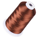 Simthread 5500Yds Embroidery Thread, 5000M High-Yardage 40WT 100% Polyester Thread – 170+ Vivid Colors, High-Speed Rated – Compatible with Brother, Singer, Janome & More - Amber Red 333 - color: AmberRed333