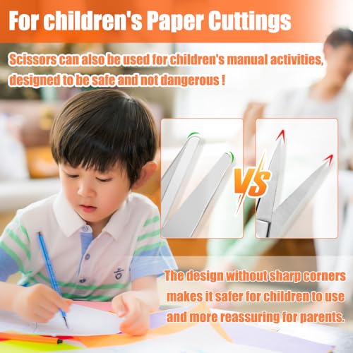 2PCS Folding Scissors, Portable Travel Scissor, Gift for Men Glasses Shaped Mini Shear Telescopic Cutter, Anti Rust Stainless Steel Scissors for Fishing Sewing Home Office (Rose Gold, Gold) - color: Rose Gold, Gold