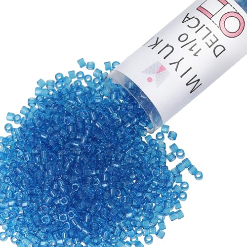 Miyuki Delica Seed Beads - color: DB0714 - Transparent Aquamarine