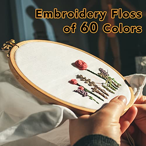 LOVIMAG Embroidery Thread 60pcs Friendship Bracelet String Floss Kit Yarn - style: 60pcs