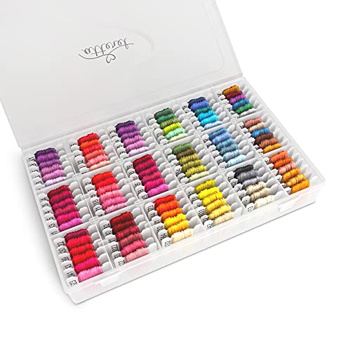 108 Color Embroidery Floss Kit, Cross Stitch Thread Storage Box - style: Floss Kit w/ Box