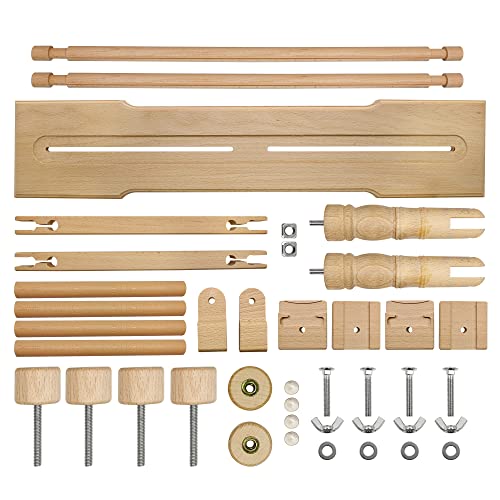 Adjustable Beech Wood Embroidery Stand - Guofa Rotated Cross Stitch Needlepoint Holder, Quilting Tapestry Scroll Hoop Frame for Craft Sewing